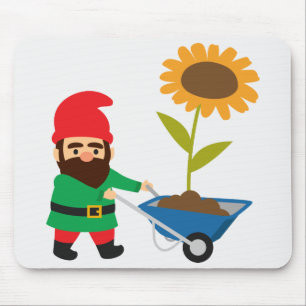 Mousepad Divertimento dos gnomos do jardim