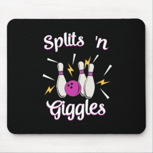 Mousepad Dividem-se em Giggles Funny Boliche Team Bowler Sp