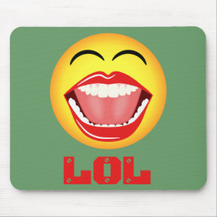 Mousepad Divido de Rosto Amarelo LOL Mousepad