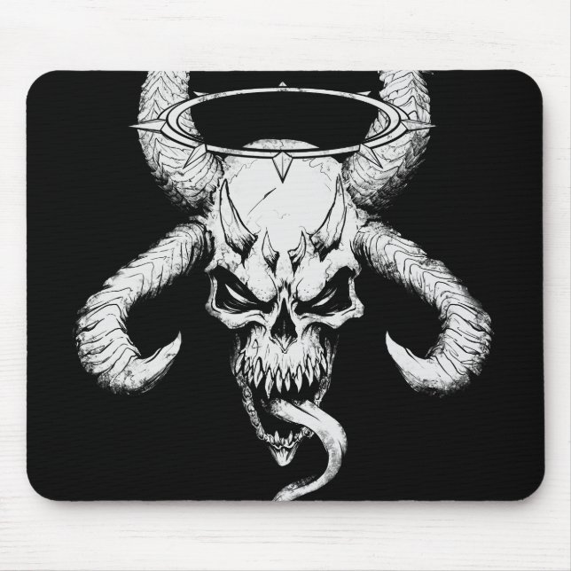 Mousepad Divine Skull of Death Black (Frente)