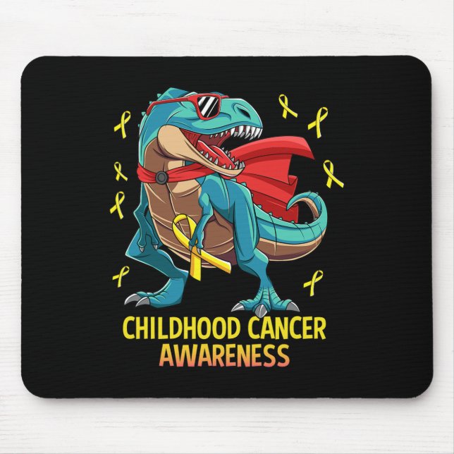 Mousepad Divirta Dinossauro T-Rex Crianças Canceres Sensibi (Frente)