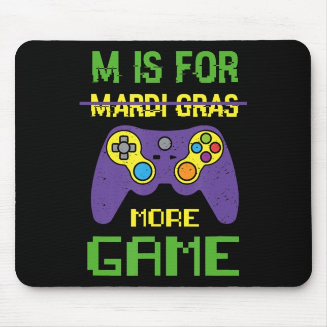 Mousepad Divirta-se Comemora o Gam do Controlador de Vídeo  (Frente)