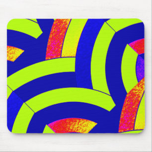 Mousepad divisa contemporânea na moda azul/verde