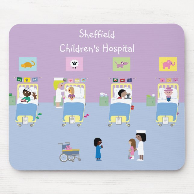Mousepad Divisão de hospital de crianças customizável (Frente)