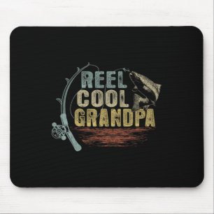 Mousepad Divo de pesca engraçado carretel vintage Avô legal
