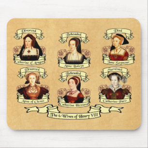 Mousepad Divorciado, decapitado, morrido… Esposas de Henr