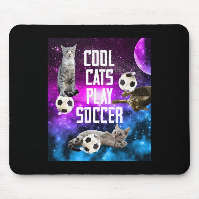 Mousepad Dizendo Gatos de Design de Futebol Engraçado  (Frente)
