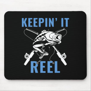 Mousepad Dizendo Gráfico de Pesca Masculina Engraçada Pesca
