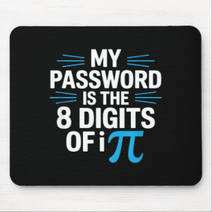Mousepad Dizendo senha engraçada humor matemático sarcástic