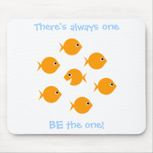 Mousepad Dizer de inspiração do peixe dourado bonito dos