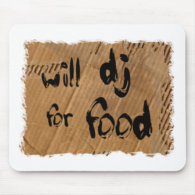 Mousepad DJ para a comida (Frente)