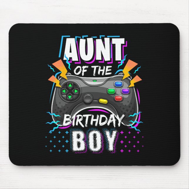 Mousepad Do Aniversário Do Jogo De Vídeo De Aniversário G (Frente)
