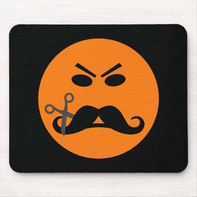 Mousepad do bigode irritado (Frente)