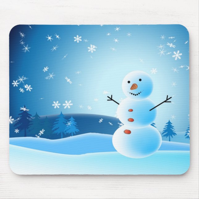 Mousepad do boneco de neve (Frente)