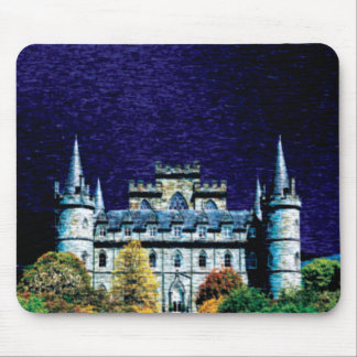 Mousepad do castelo da noite da fantasia