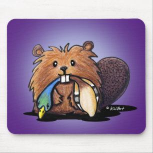 Mousepad do castor de corte KiniArt