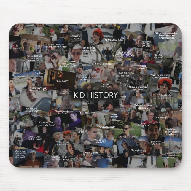 Mousepad Do "colagem das citações da história miúdo" (Frente)