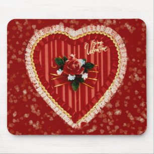 Mousepad do coração do dia de os namorados