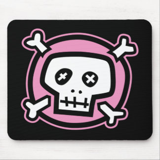 Mousepad do crânio rosa