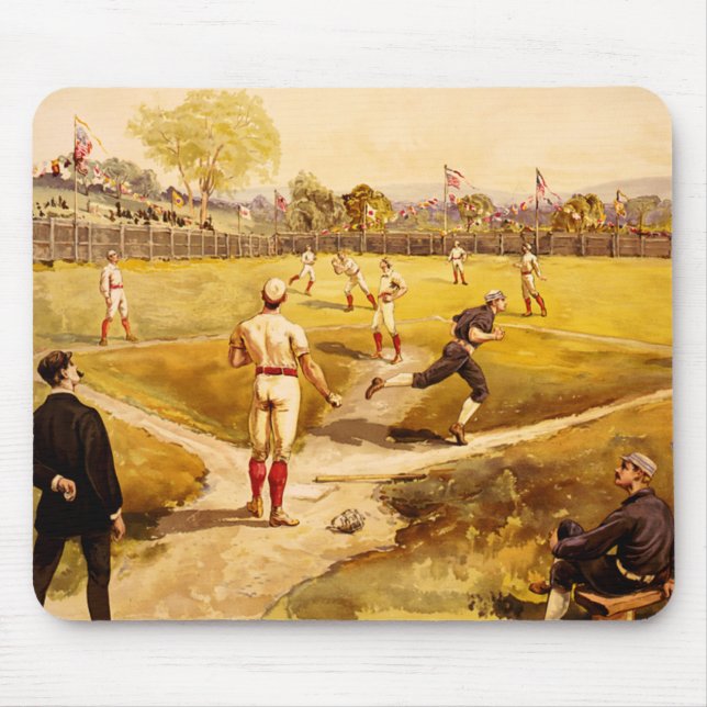Mousepad do desenho do basebol (Frente)