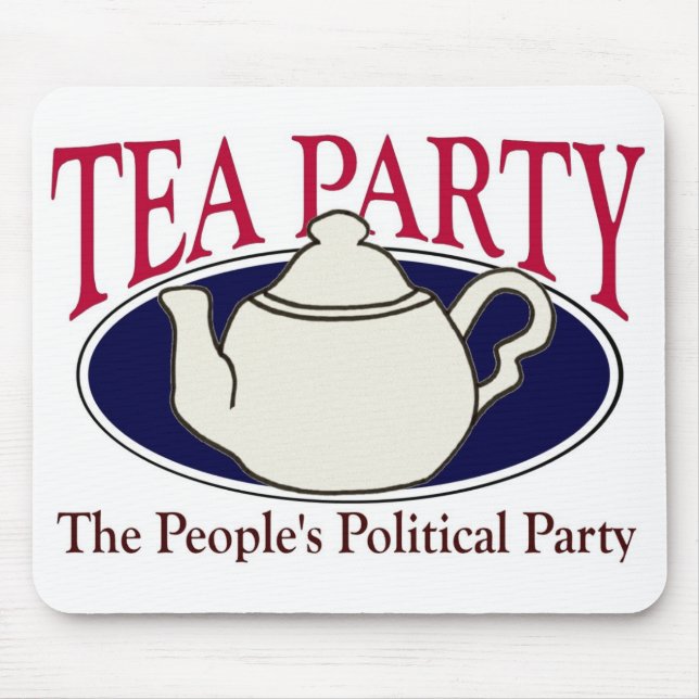 Mousepad do dia do imposto do tea party (Frente)