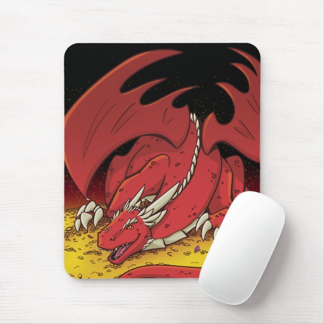 Mousepad do Dragão Vermelho (Com mouse)