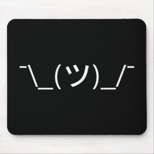 Mousepad ¯ do Emoticon da encolho de ombros \ japonês