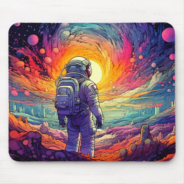 Mousepad Do espaço e além da ilustração (Frente)