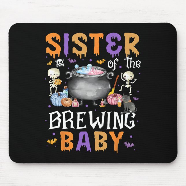 Mousepad Do Fecho De Dia de as Bruxas engraçado Para Bebê (Frente)