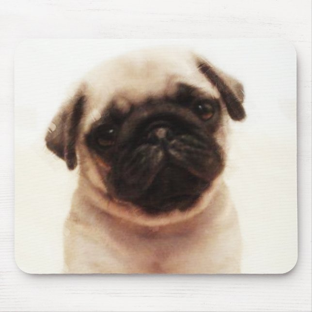 Mousepad do filhote de cachorro do Pug (Frente)