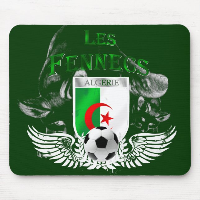 Mousepad do futebol de bandeira de Les Fennecs (Frente)