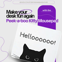 Mousepad do Gatinho Peek-a-Boo
