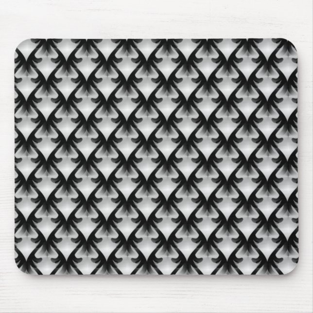 Mousepad do Glam Metropolitano Negro e Branco (Frente)