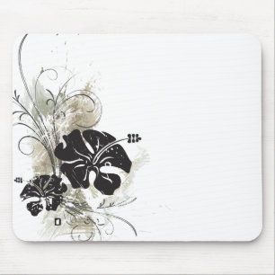 Mousepad do hibiscus do Grunge