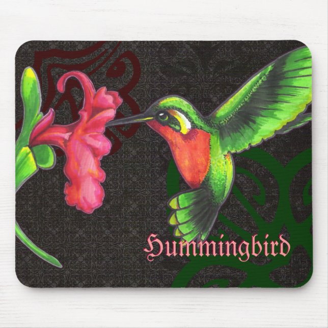 Mousepad do Hummingbird vibrante (Frente)