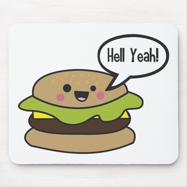 Mousepad Do inferno hamburguer yeah (Frente)