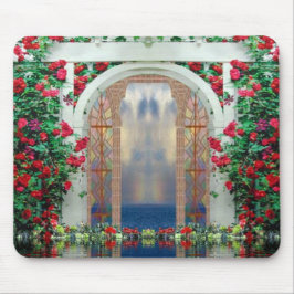 Mousepad do Jardim de Rosas Encantado