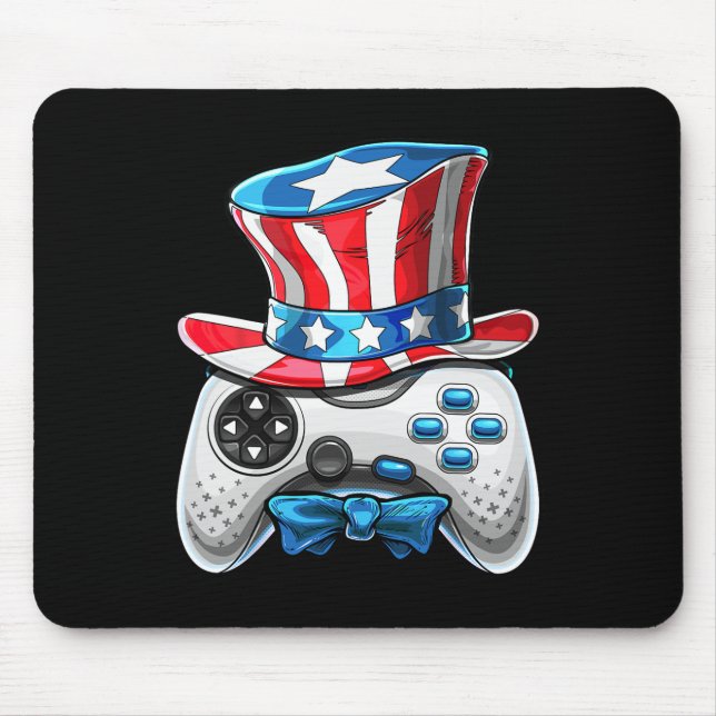 Mousepad Do Jogo De Video Do Dia American Flag Uncle Sam Ga (Frente)
