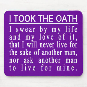 Mousepad do juramento de John Galt