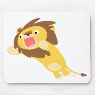 Mousepad do Leão de Cartoon muito faminto
