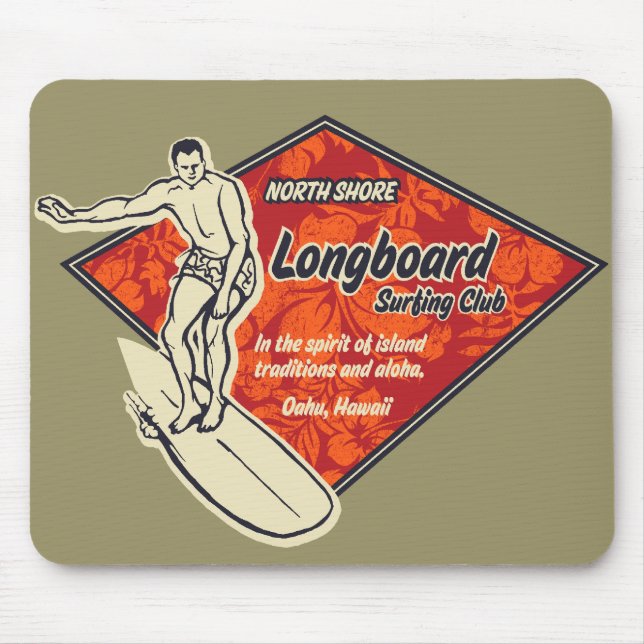 Mousepad do logotipo Club Surfing (Frente)