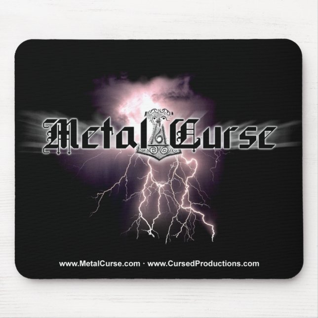 Mousepad do logotipo da praga do metal (Frente)