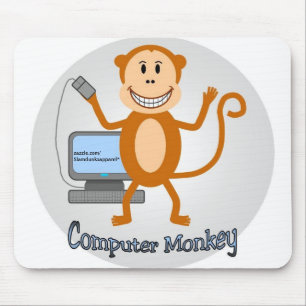 Mousepad do macaco do computador