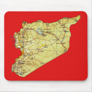 Mousepad do Mapa da Síria