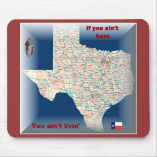 mousepad do mapa de texas