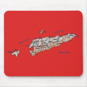 Mousepad do Mapa de Timor Leste