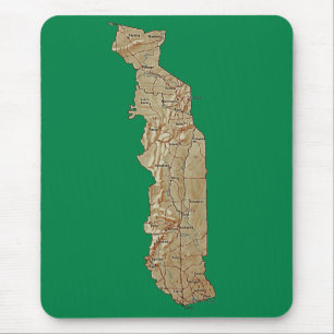 Mousepad do Mapa do Togo