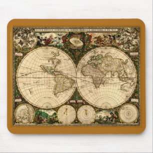 Mousepad do Mapa do Velho Mundo