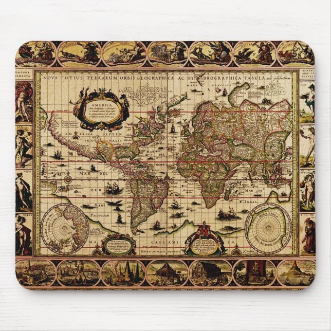 Mousepad do Mapa Mundial 1635 (Frente)