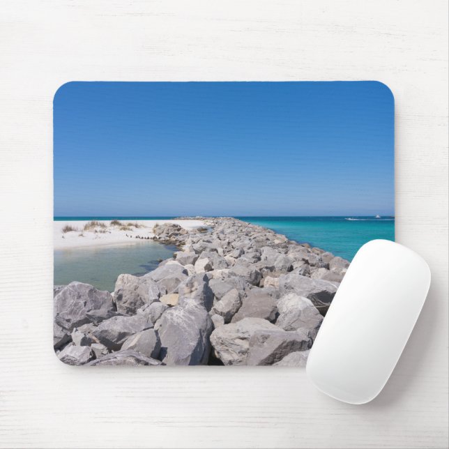 Mousepad do Meio do Molhe da Ilha Shell (Com mouse)